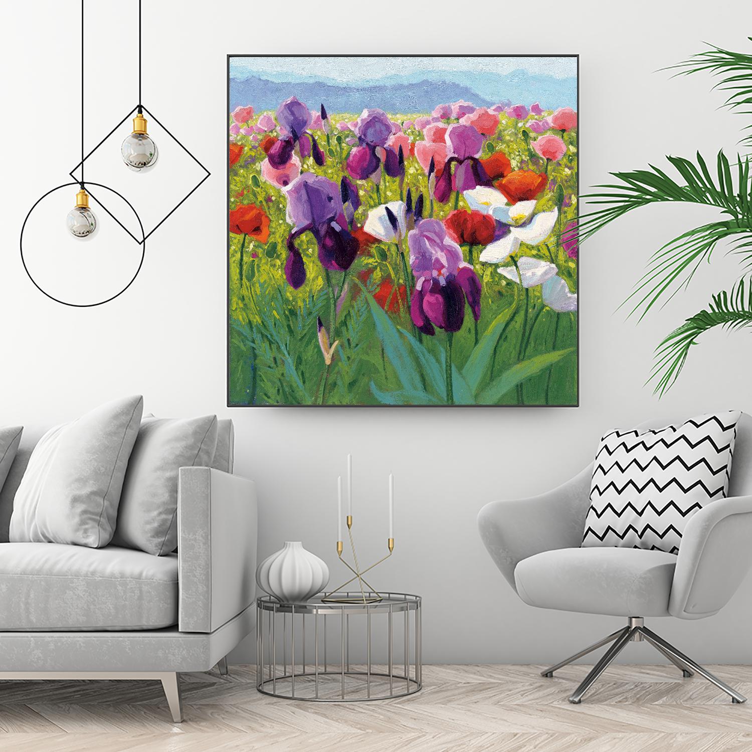 Early June by Shirley Novak on GIANT ART - green floral