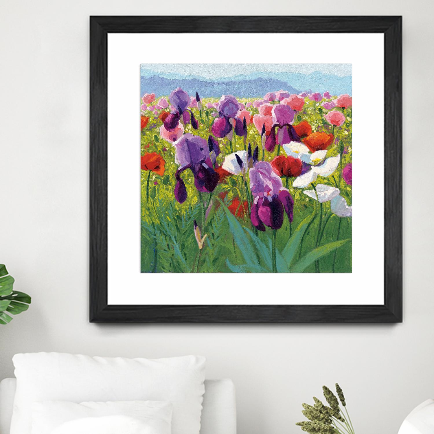 Early June by Shirley Novak on GIANT ART - green floral