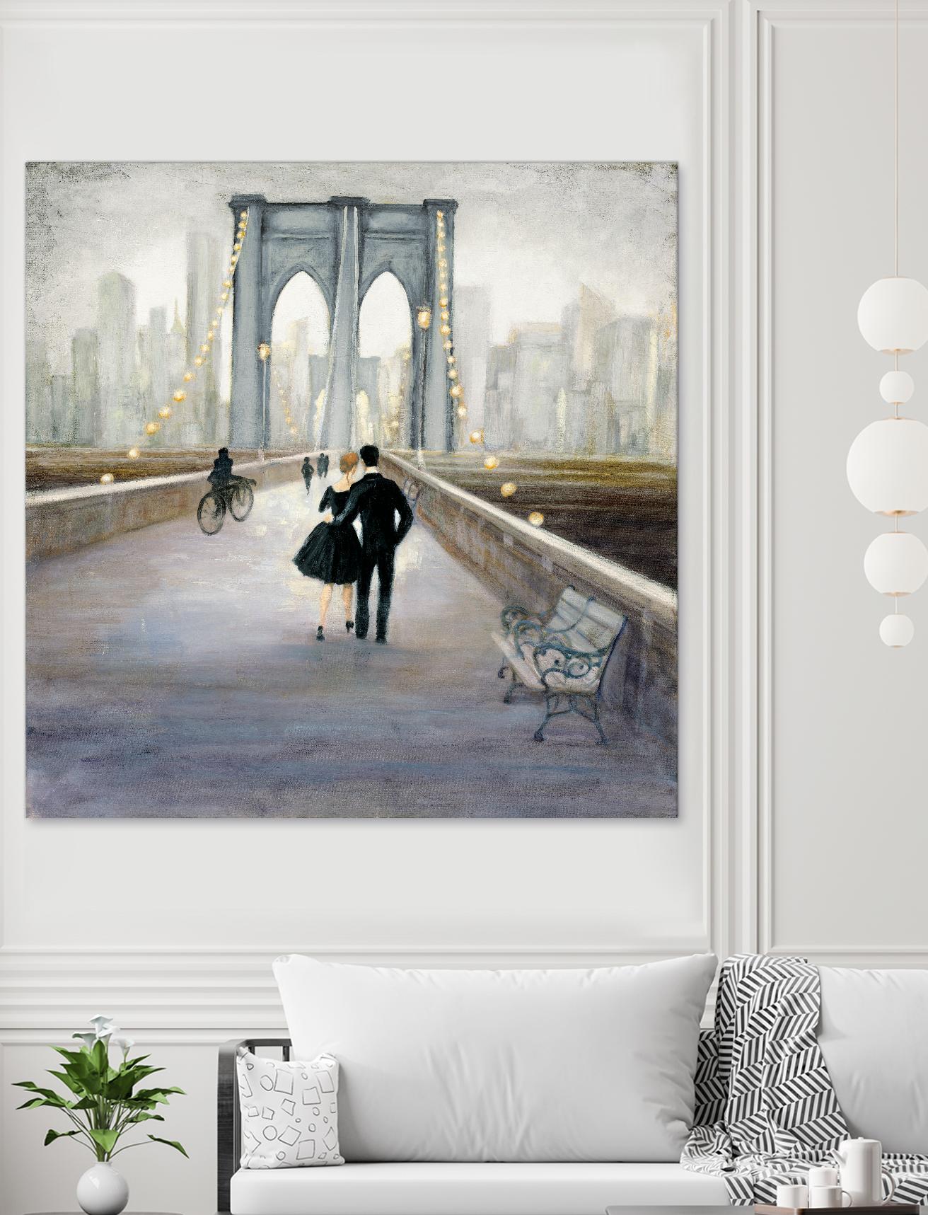 Bridge to New York 2 by Julia Purinton on GIANT ART - grey everyday life