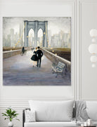 Bridge to New York 2 by Julia Purinton on GIANT ART - grey everyday life