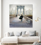 Bridge to New York 2 by Julia Purinton on GIANT ART - grey everyday life