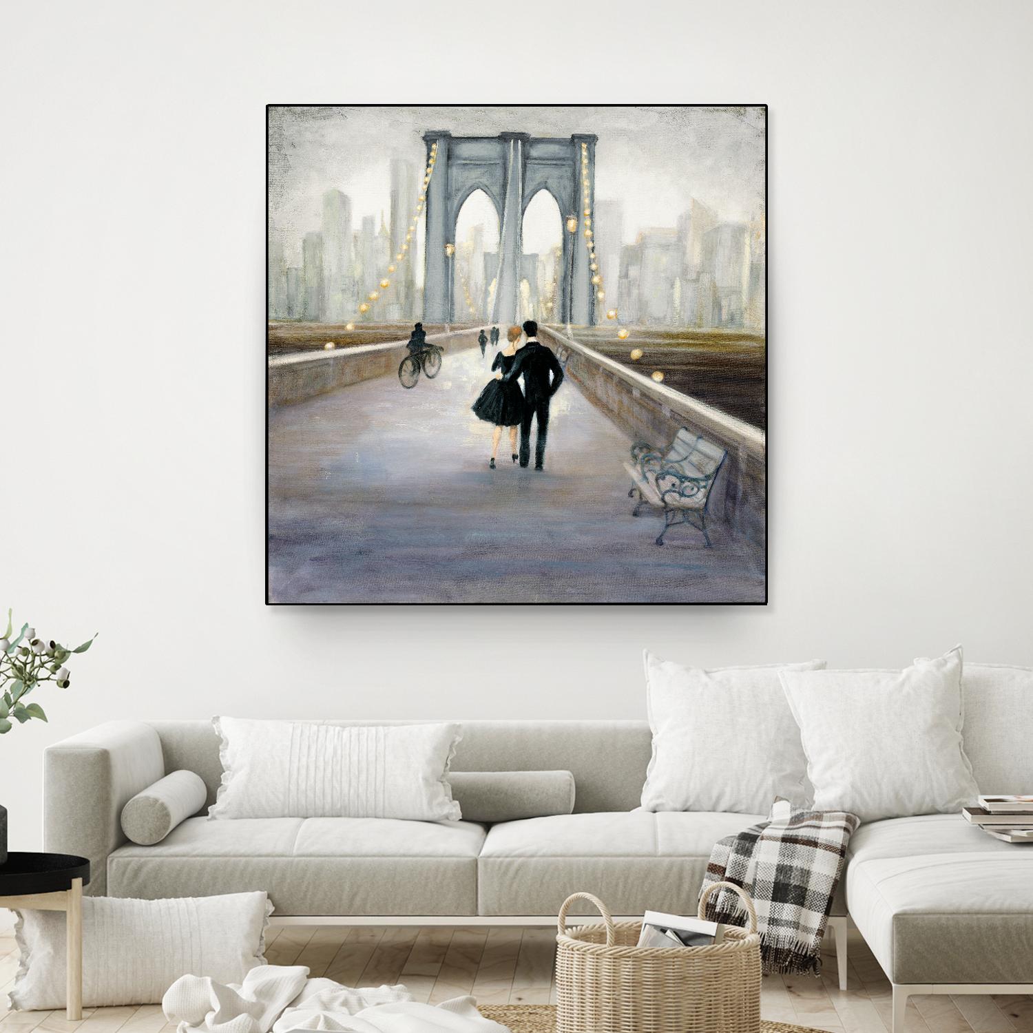 Bridge to New York 2 by Julia Purinton on GIANT ART - grey everyday life