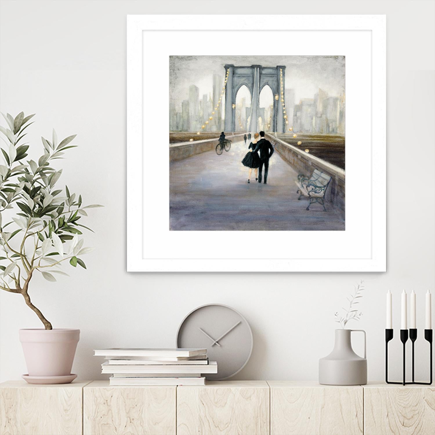 Bridge to New York 2 by Julia Purinton on GIANT ART - grey everyday life