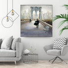 Bridge to New York 2 by Julia Purinton on GIANT ART - grey everyday life