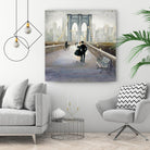 Bridge to New York 2 by Julia Purinton on GIANT ART - grey everyday life