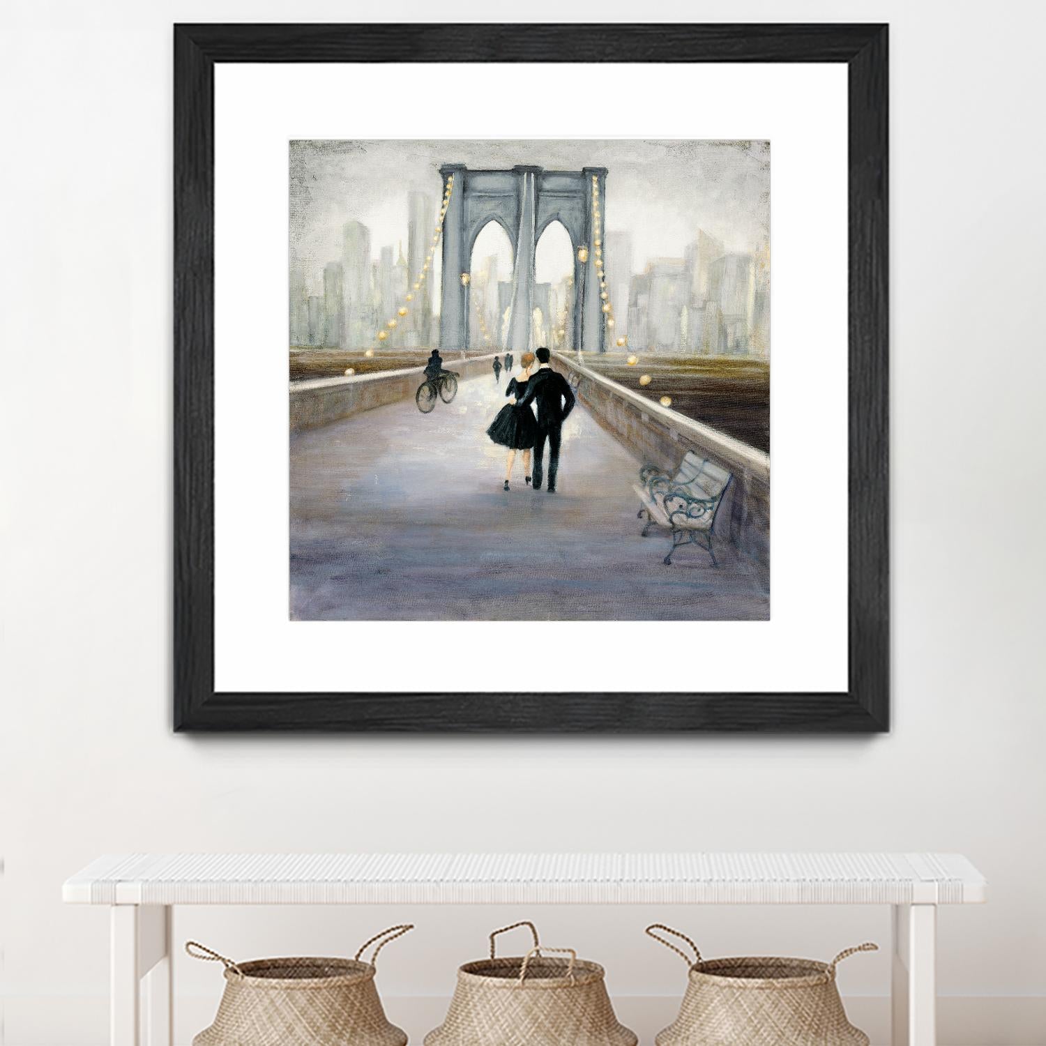 Bridge to New York 2 by Julia Purinton on GIANT ART - grey everyday life