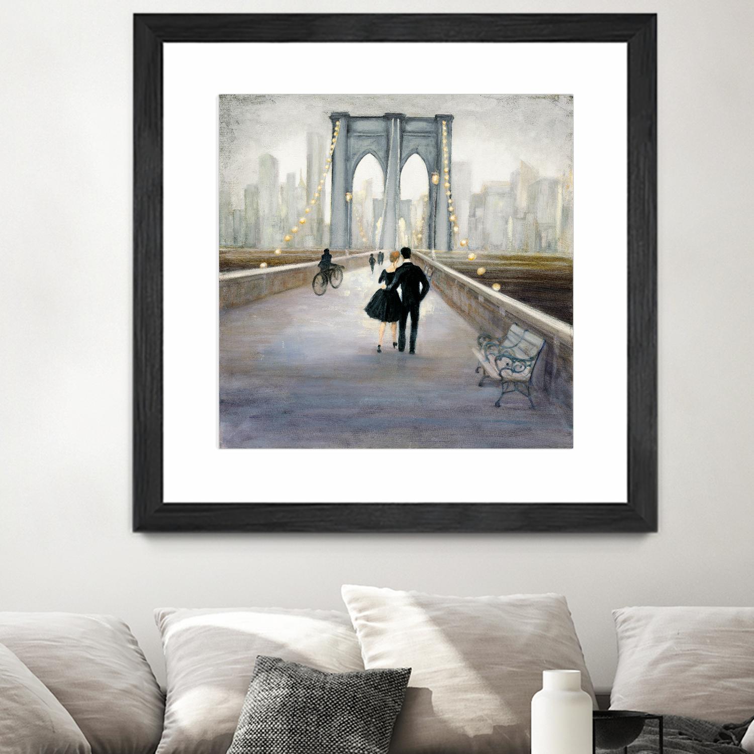 Bridge to New York 2 by Julia Purinton on GIANT ART - grey everyday life