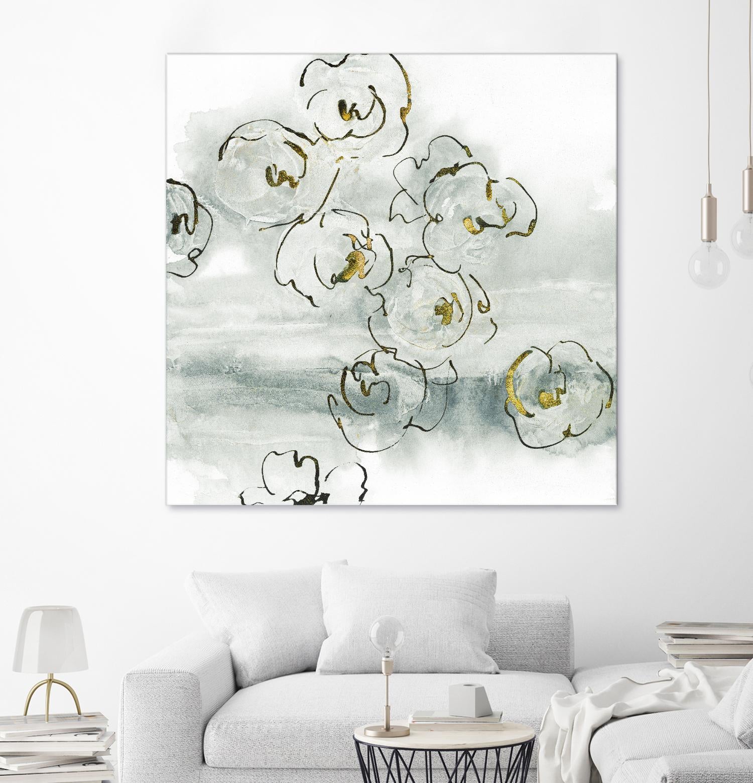 Gold Dust I by Chris Paschke on GIANT ART - yellow floral