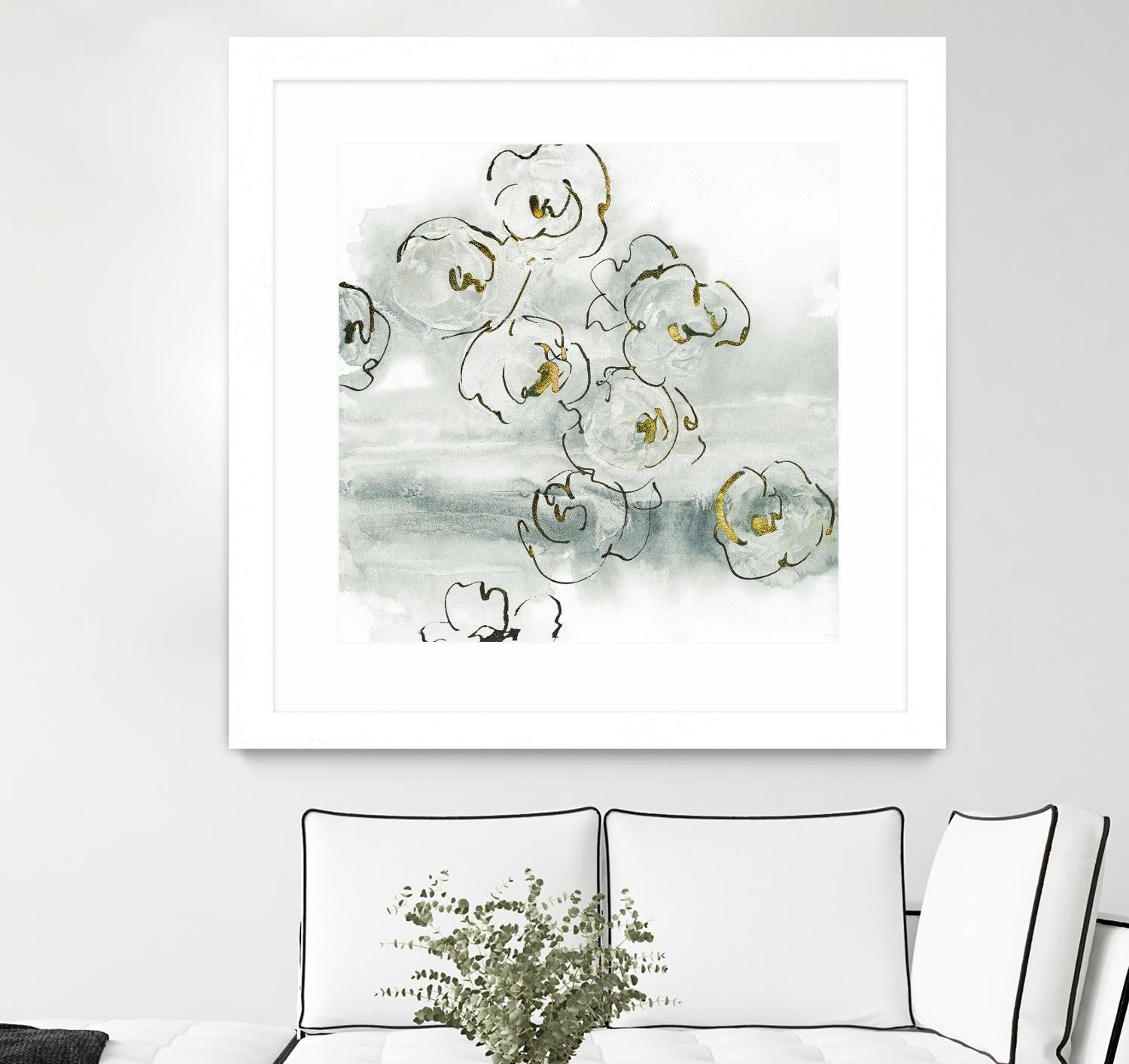 Gold Dust I by Chris Paschke on GIANT ART - yellow floral