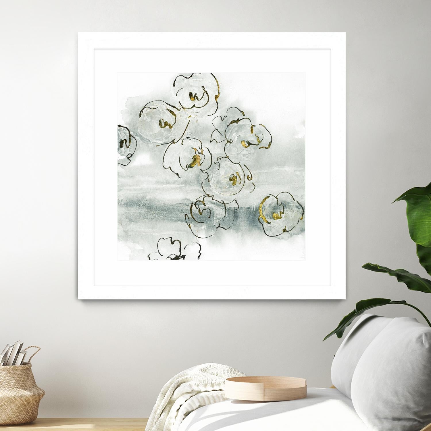 Gold Dust I by Chris Paschke on GIANT ART - yellow floral