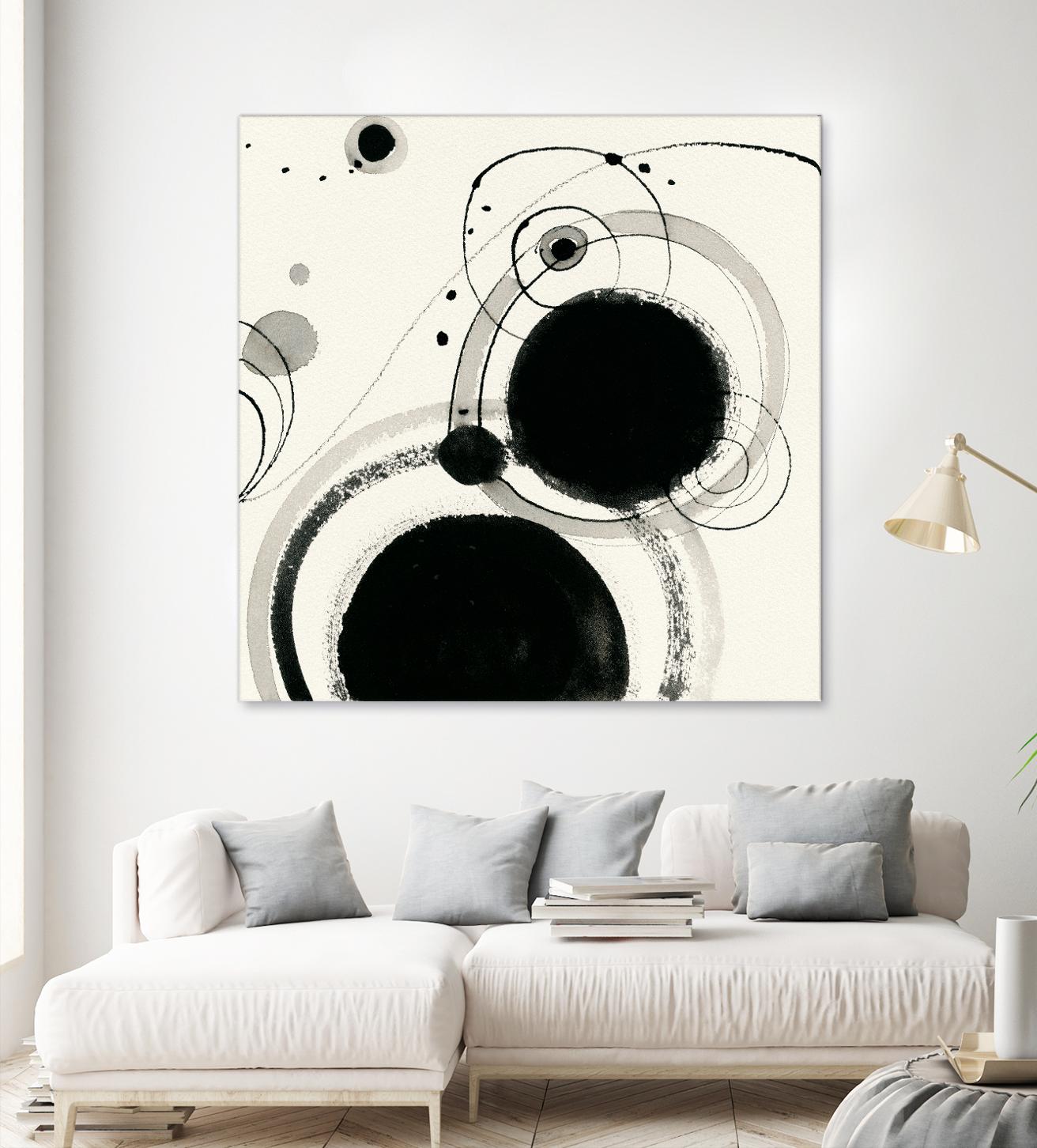 Planetary III by Shirley Novak on GIANT ART - beige abstract