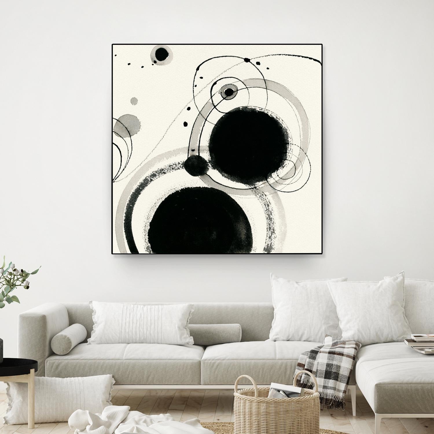 Planetary III by Shirley Novak on GIANT ART - beige abstract