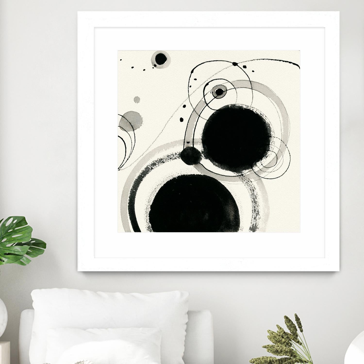 Planetary III by Shirley Novak on GIANT ART - beige abstract