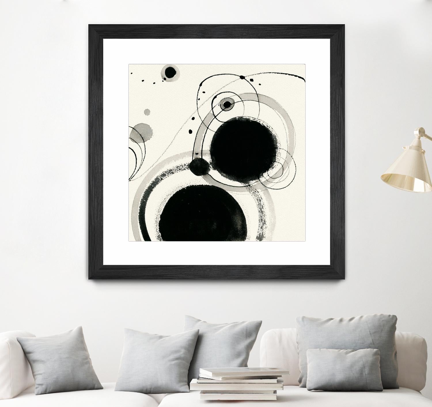 Planetary III by Shirley Novak on GIANT ART - beige abstract