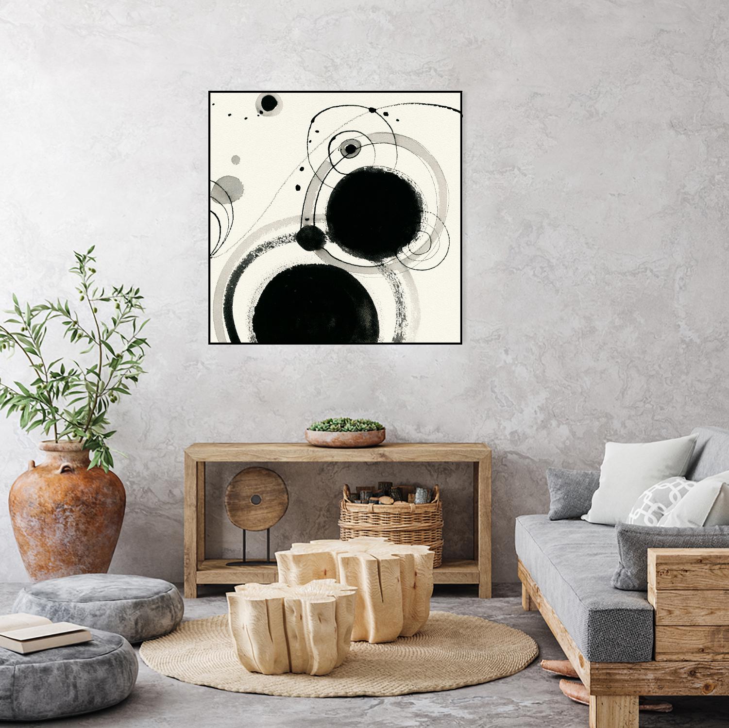 Planetary III by Shirley Novak on GIANT ART - beige abstract