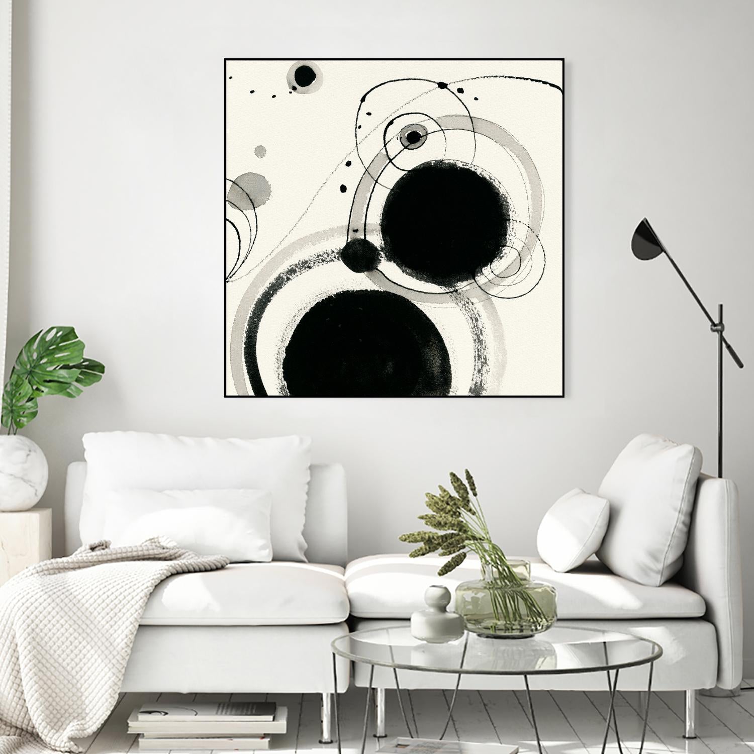 Planetary III by Shirley Novak on GIANT ART - beige abstract