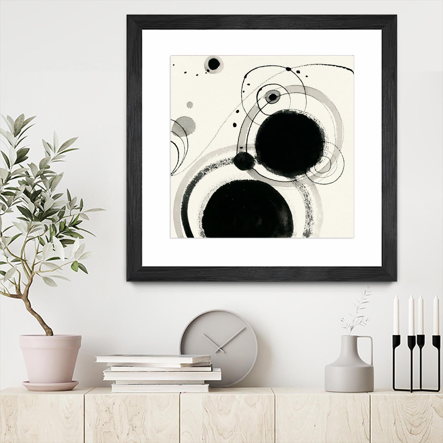 Planetary III by Shirley Novak on GIANT ART - beige abstract