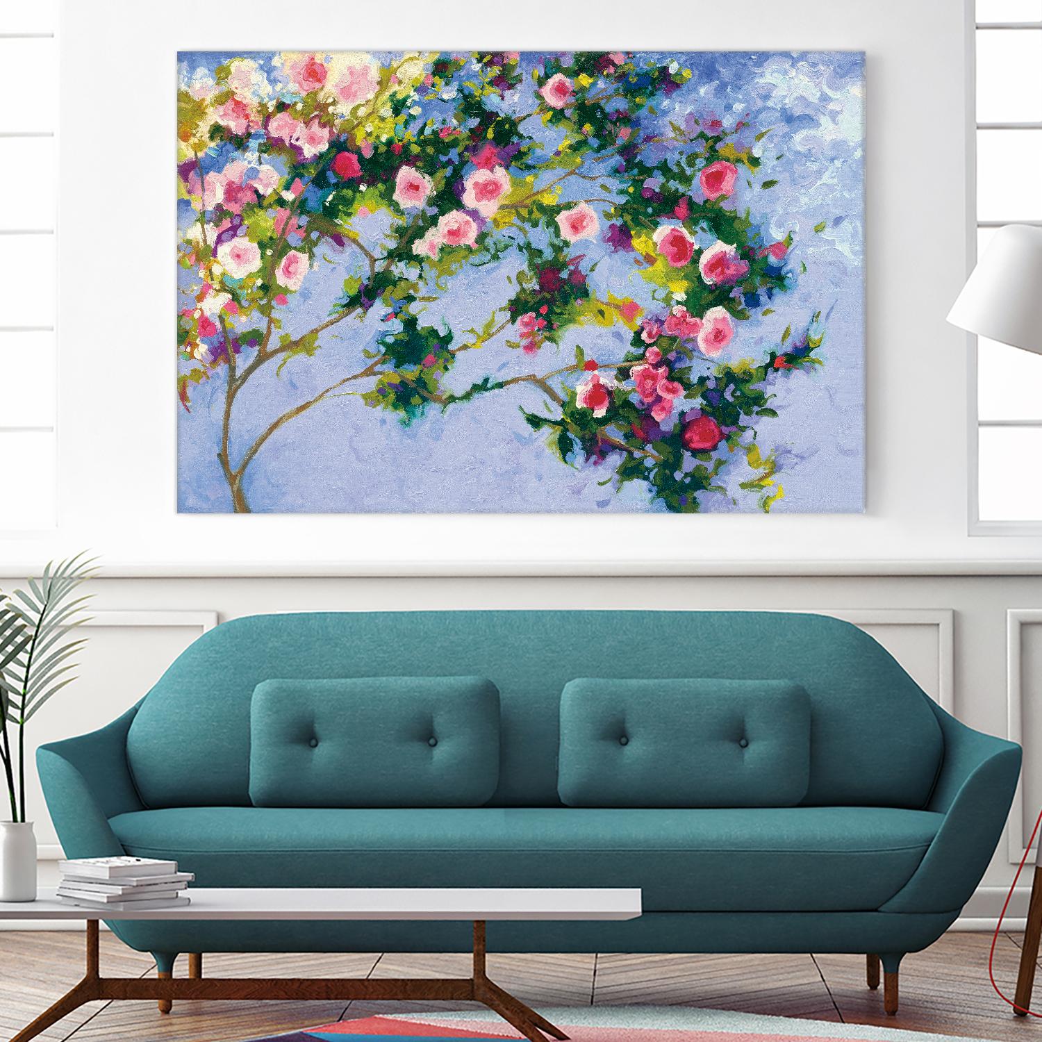 Inspiration Monet by Shirley Novak on GIANT ART - pink floral