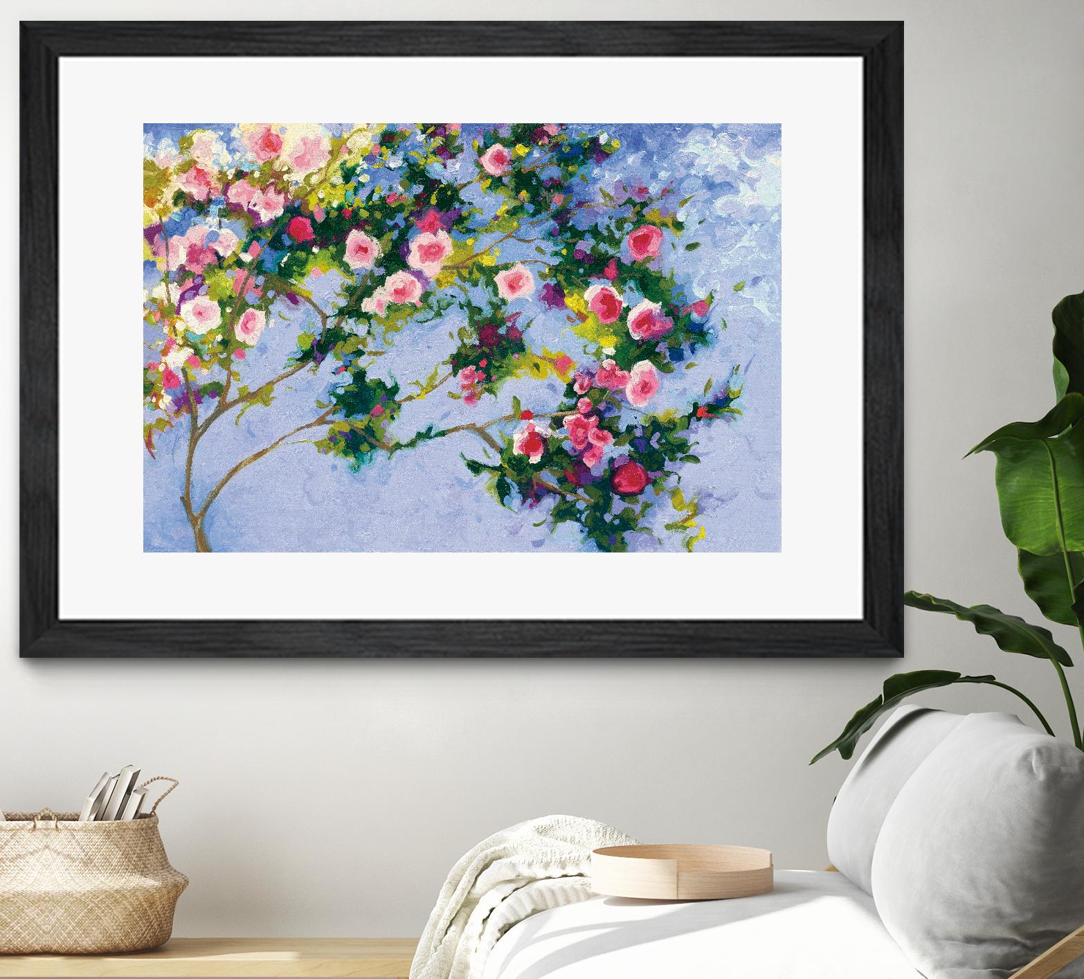 Inspiration Monet by Shirley Novak on GIANT ART - pink floral