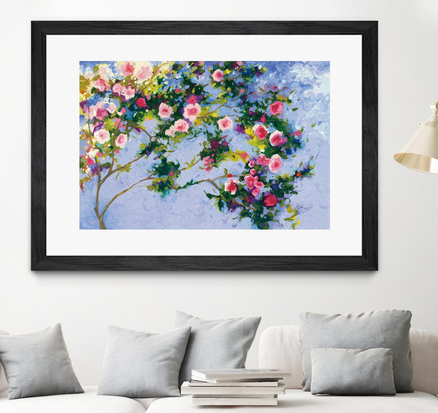 Inspiration Monet by Shirley Novak on GIANT ART - pink floral