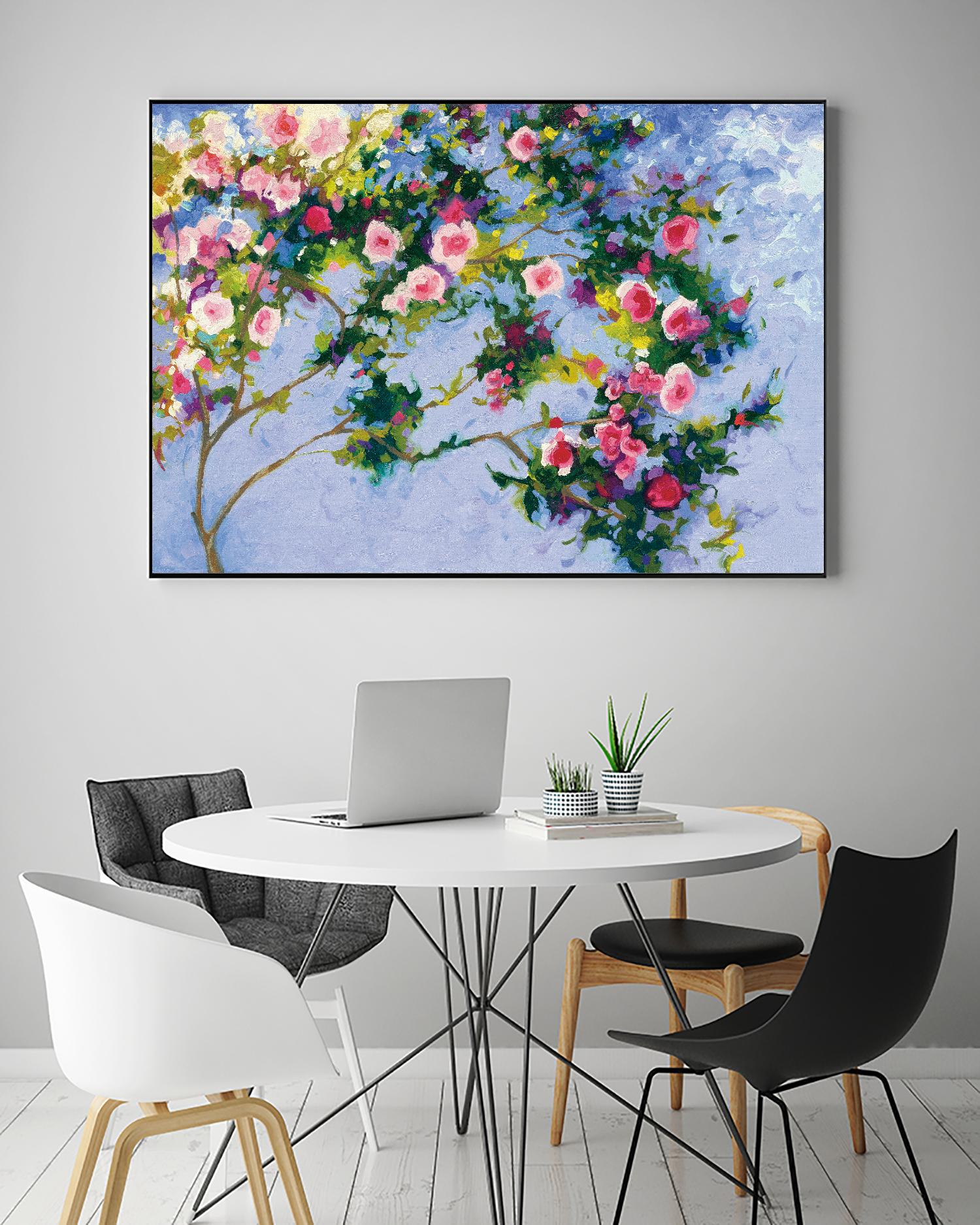 Inspiration Monet by Shirley Novak on GIANT ART - pink floral