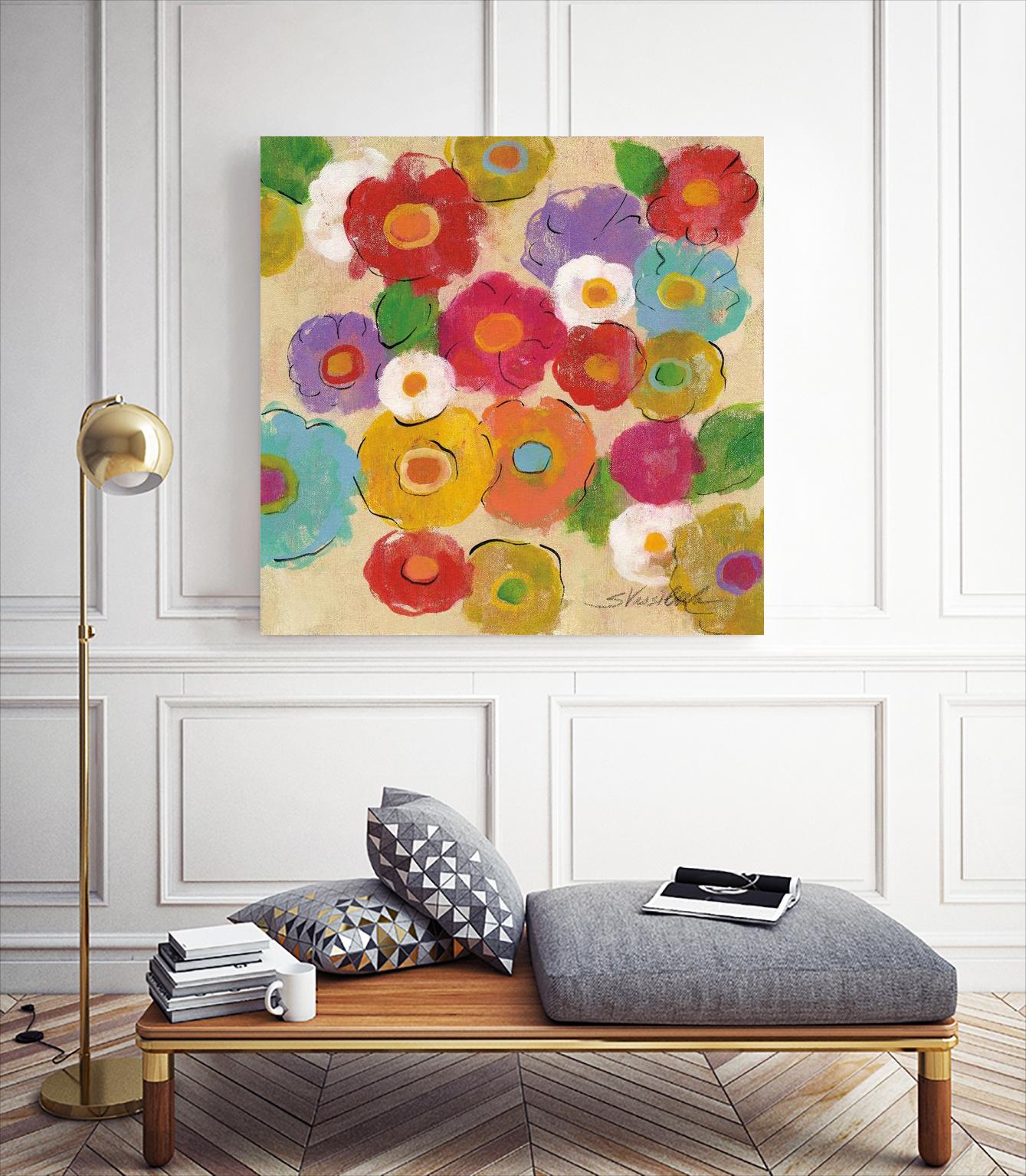 Bohemian Bouquet II by Silvia Vassileva on GIANT ART - yellow floral