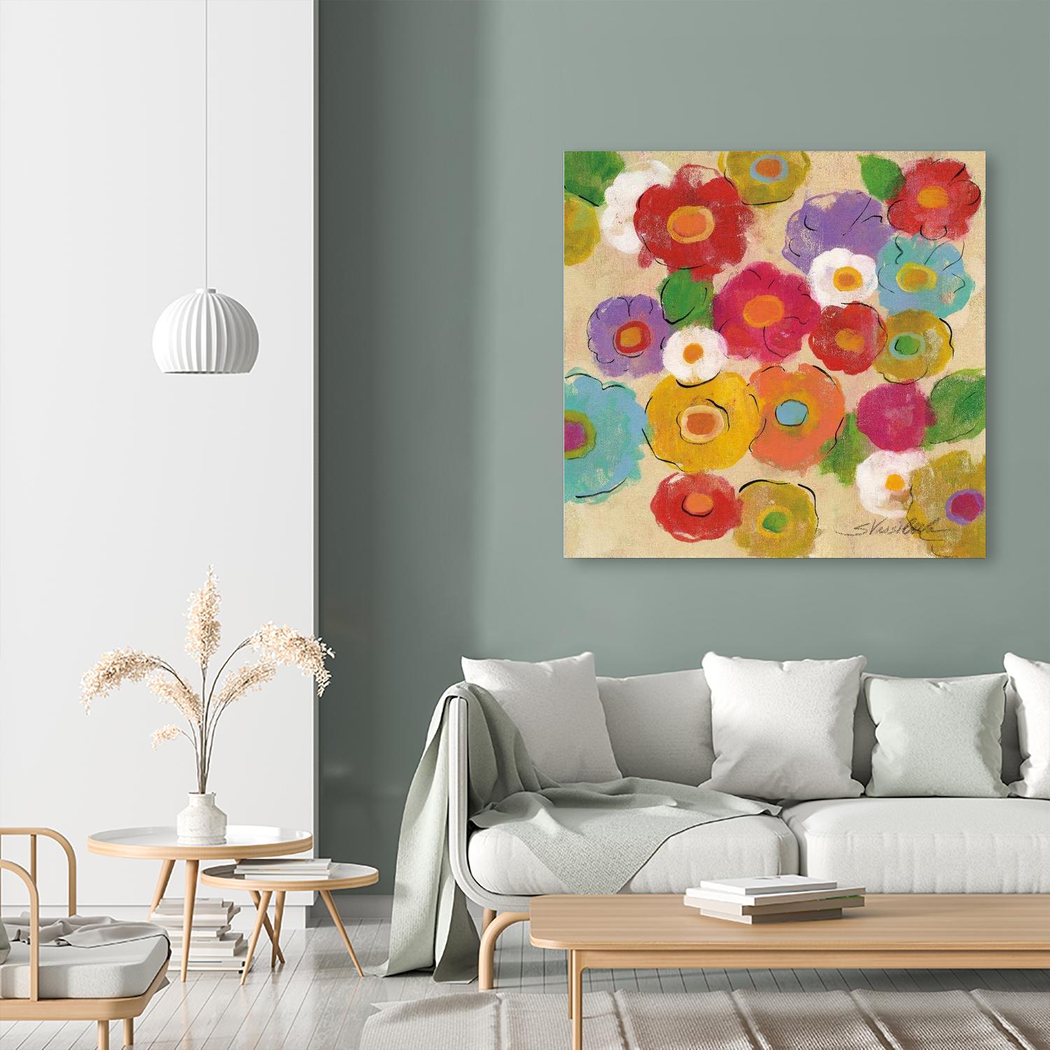 Bohemian Bouquet II by Silvia Vassileva on GIANT ART - yellow floral