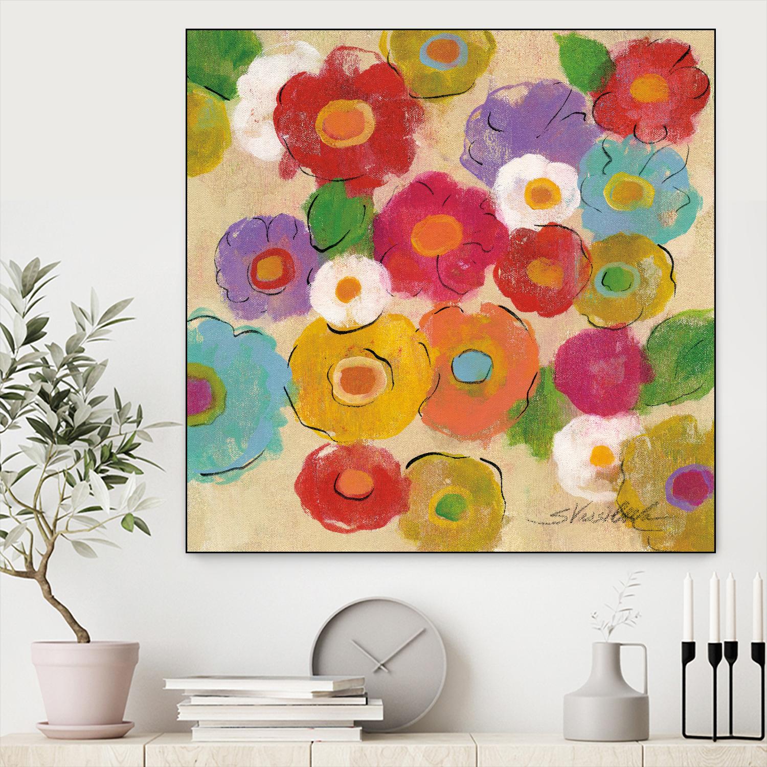Bohemian Bouquet II by Silvia Vassileva on GIANT ART - yellow floral