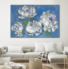 Vase of Peonies Crop by Kellie Day on GIANT ART - white floral