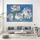 Vase of Peonies Crop by Kellie Day on GIANT ART - white floral