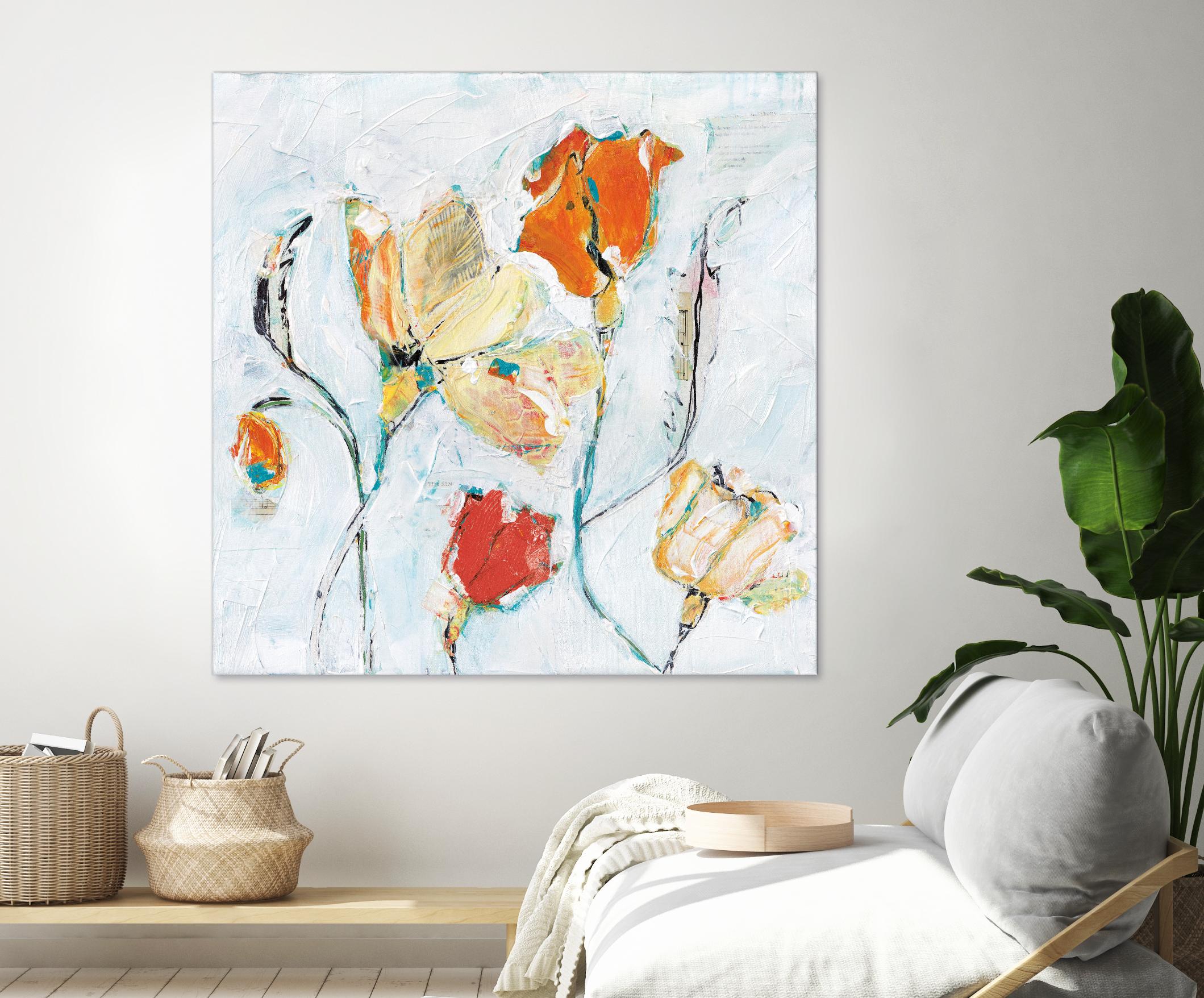 The Sanctuary II by Kellie Day on GIANT ART - red floral