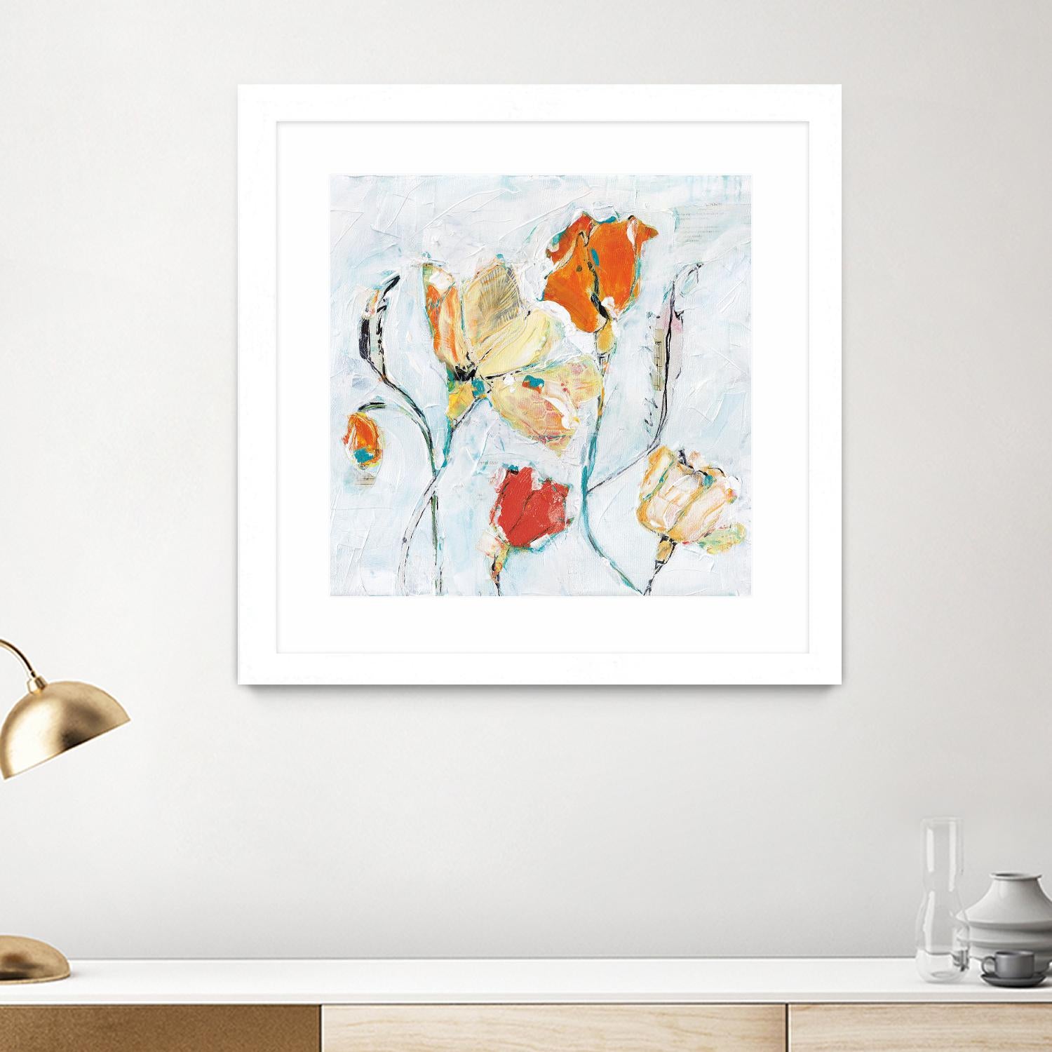 The Sanctuary II by Kellie Day on GIANT ART - red floral