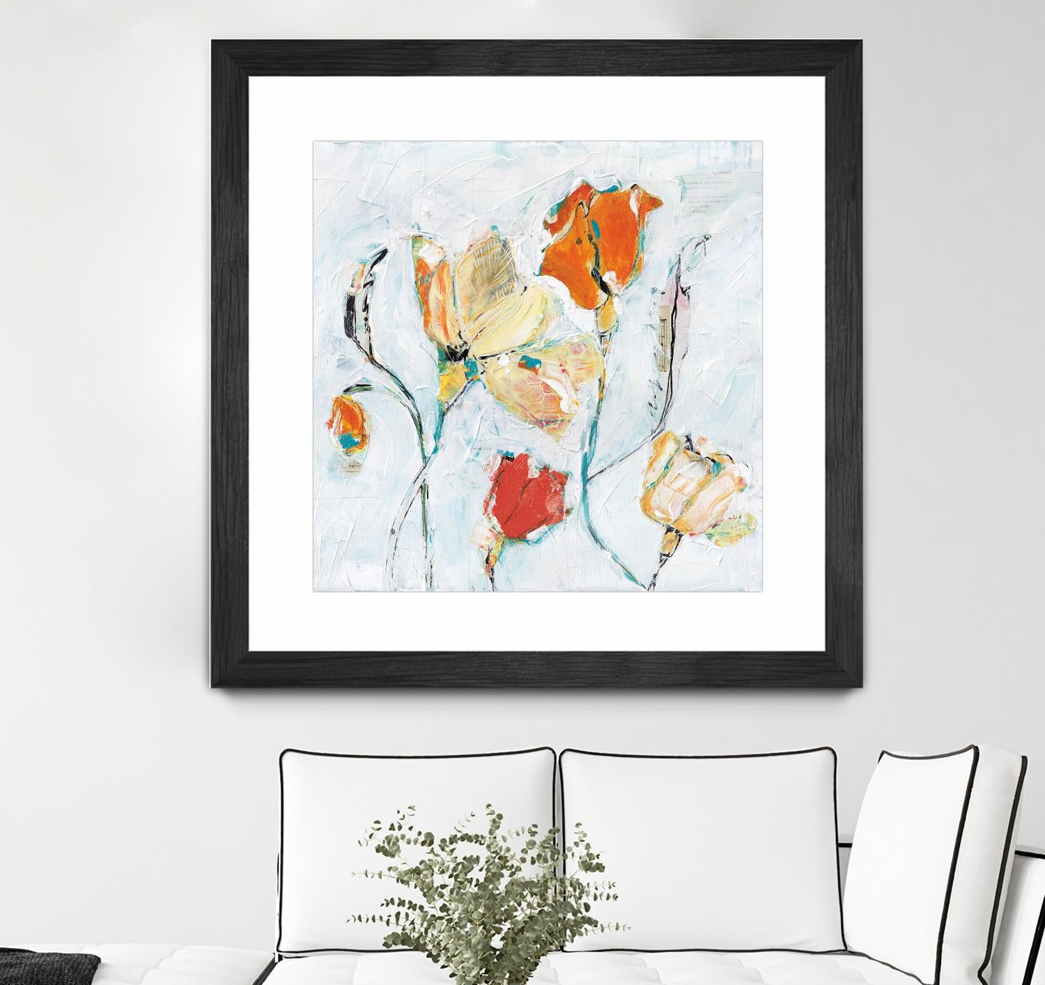 The Sanctuary II by Kellie Day on GIANT ART - red floral