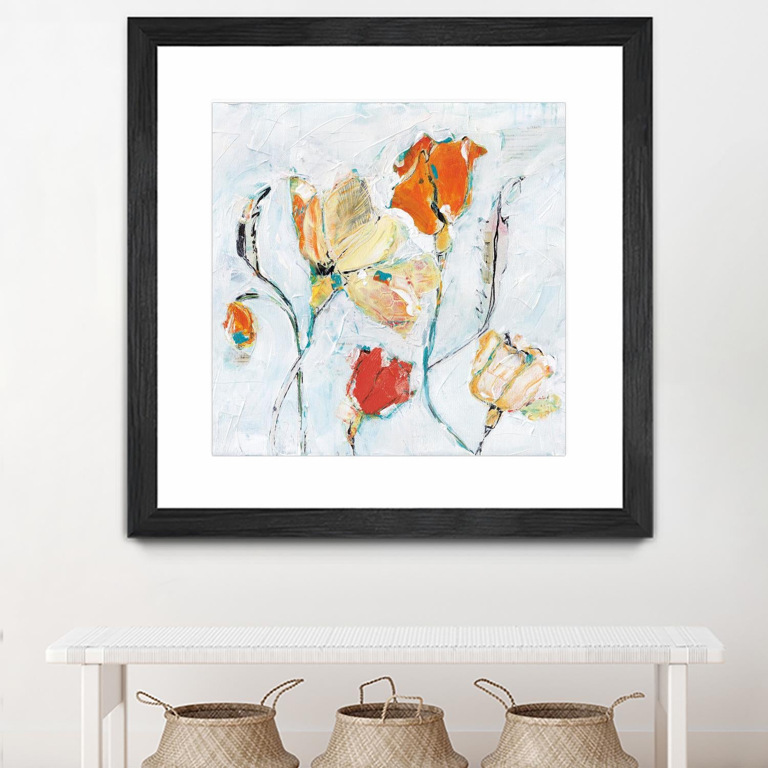 The Sanctuary II by Kellie Day on GIANT ART - red floral