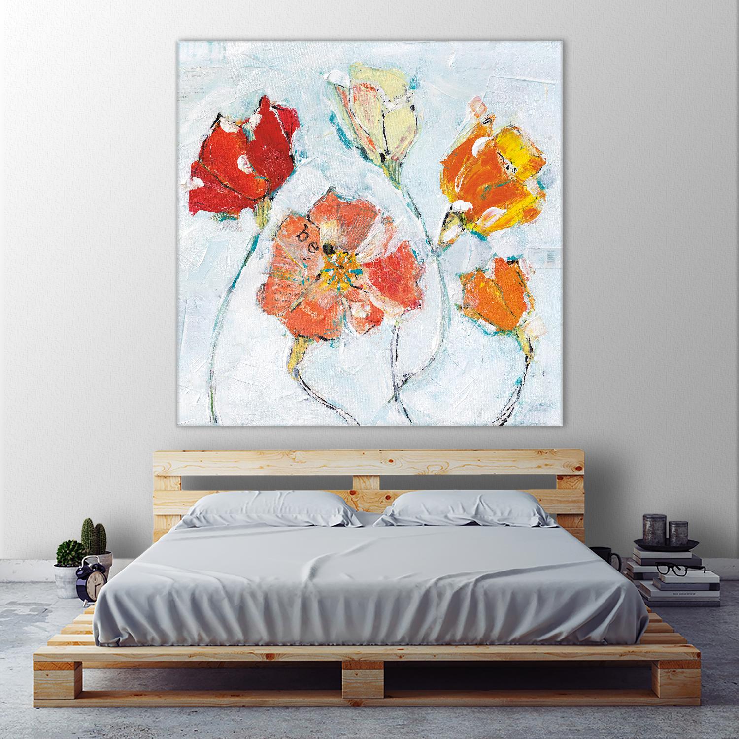 The Sanctuary III by Kellie Day on GIANT ART - red floral