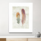 Natural Flora XI Bold Feathers by Danhui Nai on GIANT ART - beige contemporary