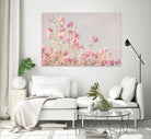 Pink Tree Tops I by Elizabeth Urquhart on GIANT ART - beige floral
