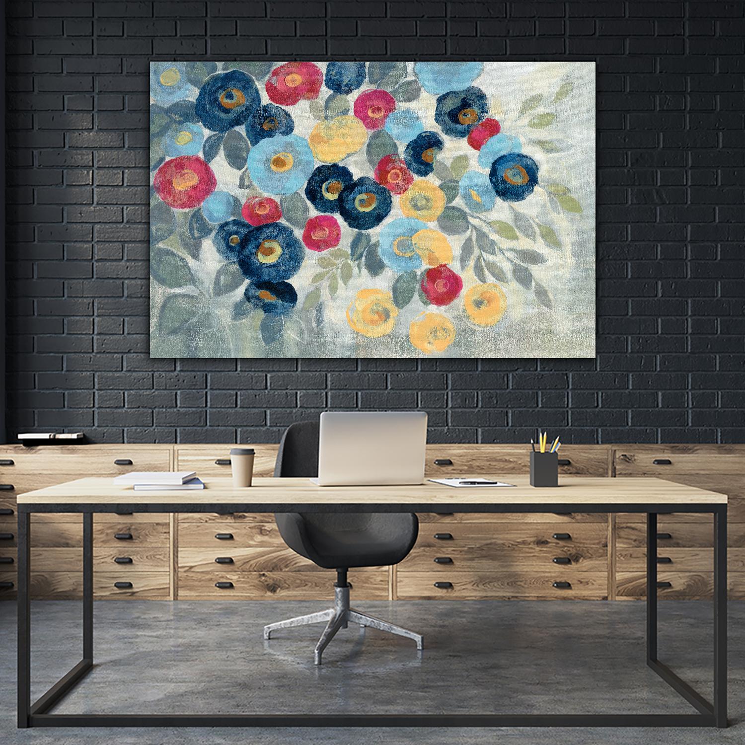 Winter Flowers I by Silvia Vassileva on GIANT ART - pink floral