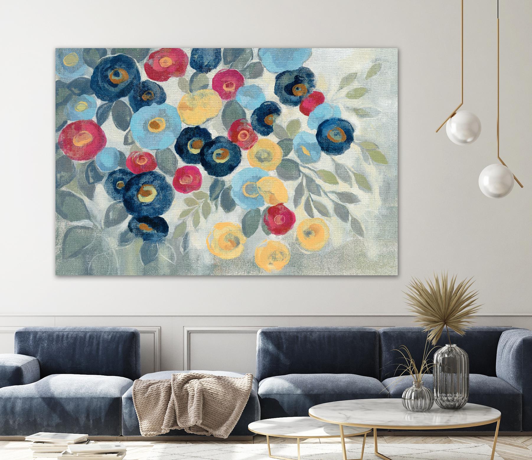 Winter Flowers I by Silvia Vassileva on GIANT ART - pink floral