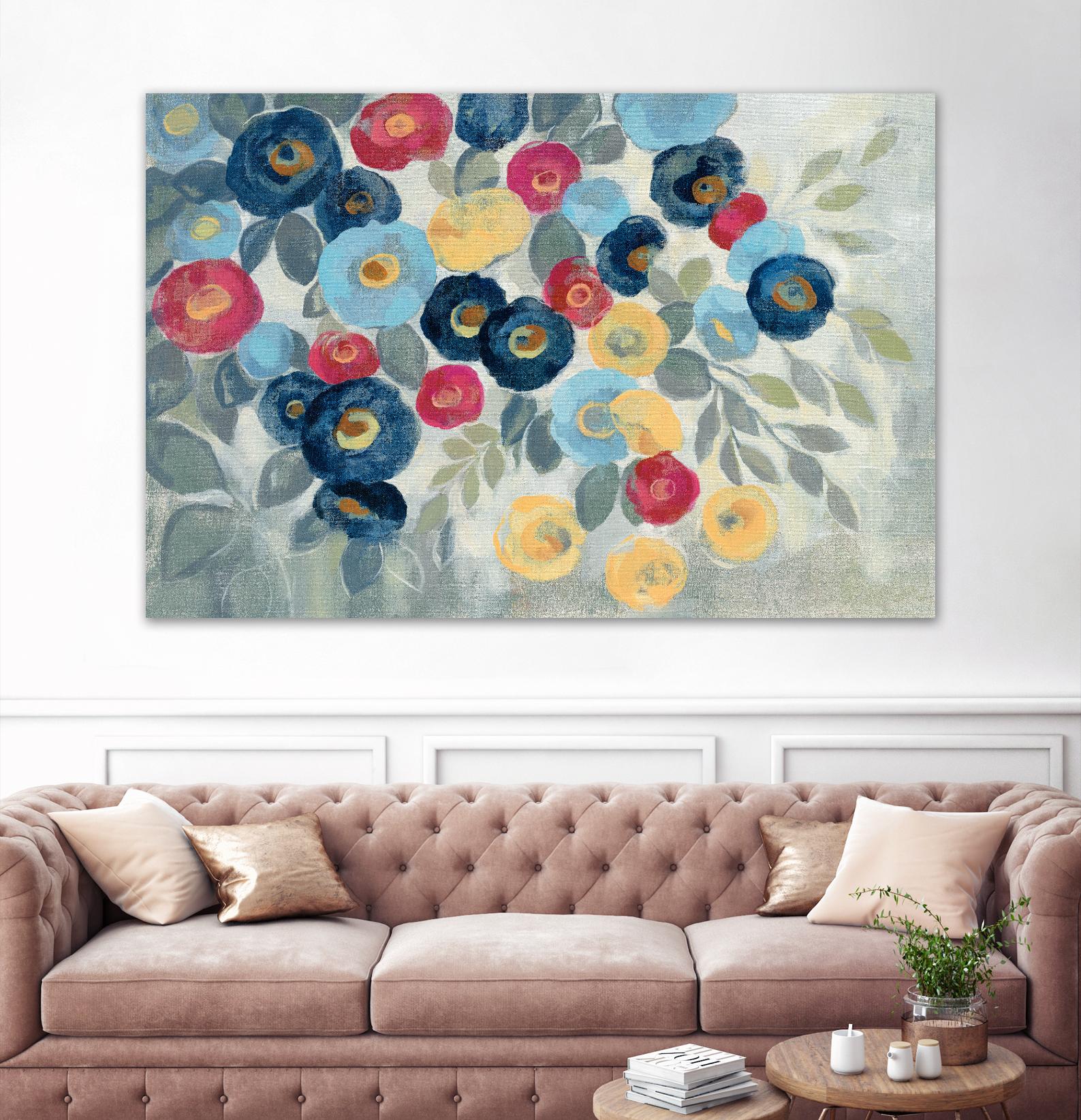 Winter Flowers I by Silvia Vassileva on GIANT ART - pink floral