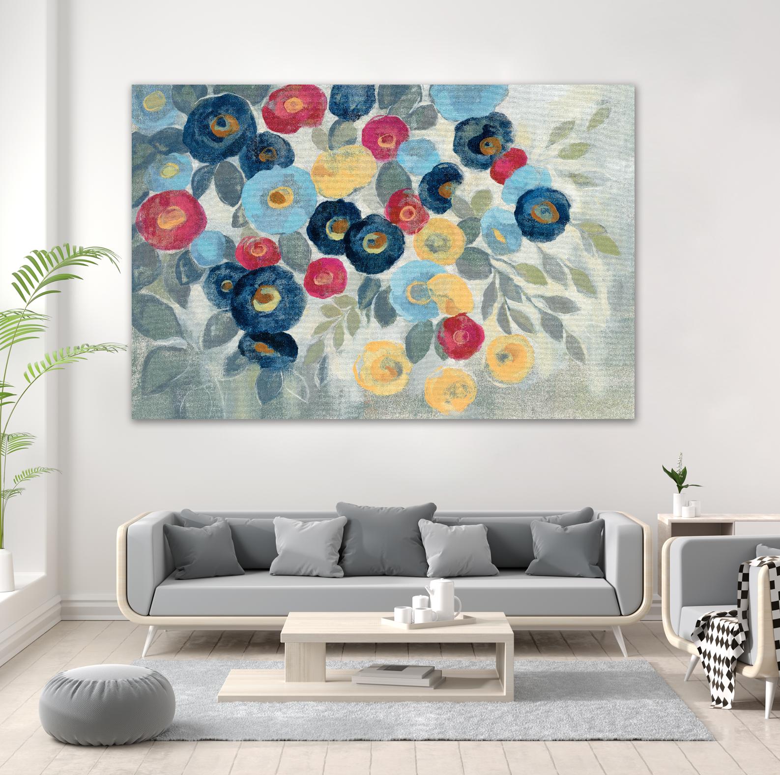 Winter Flowers I by Silvia Vassileva on GIANT ART - pink floral