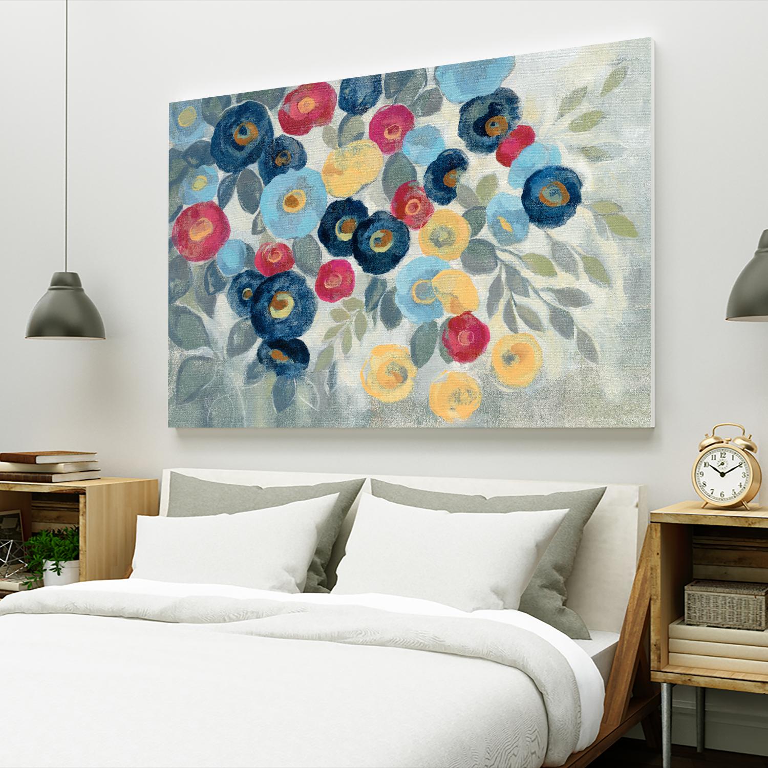 Winter Flowers I by Silvia Vassileva on GIANT ART - pink floral