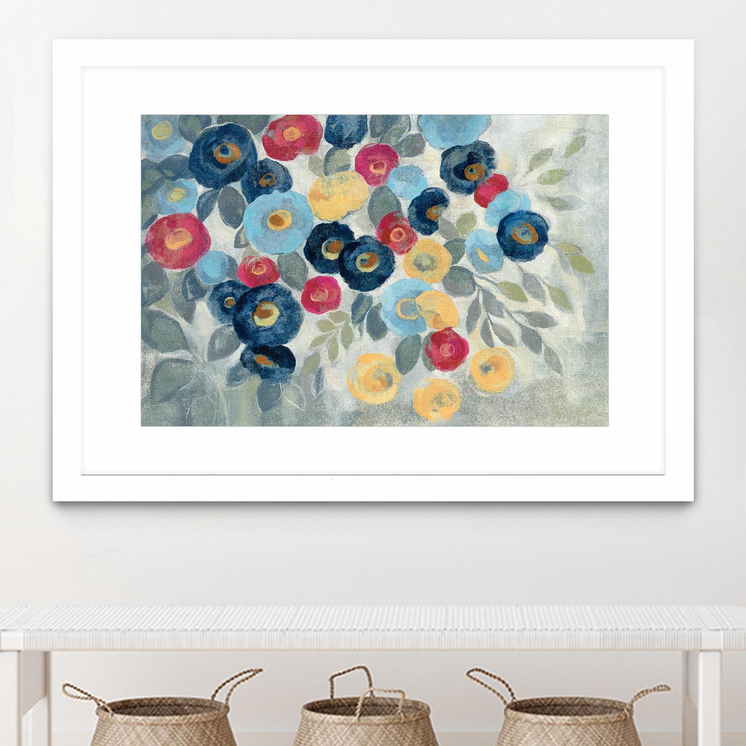 Winter Flowers I by Silvia Vassileva on GIANT ART - pink floral