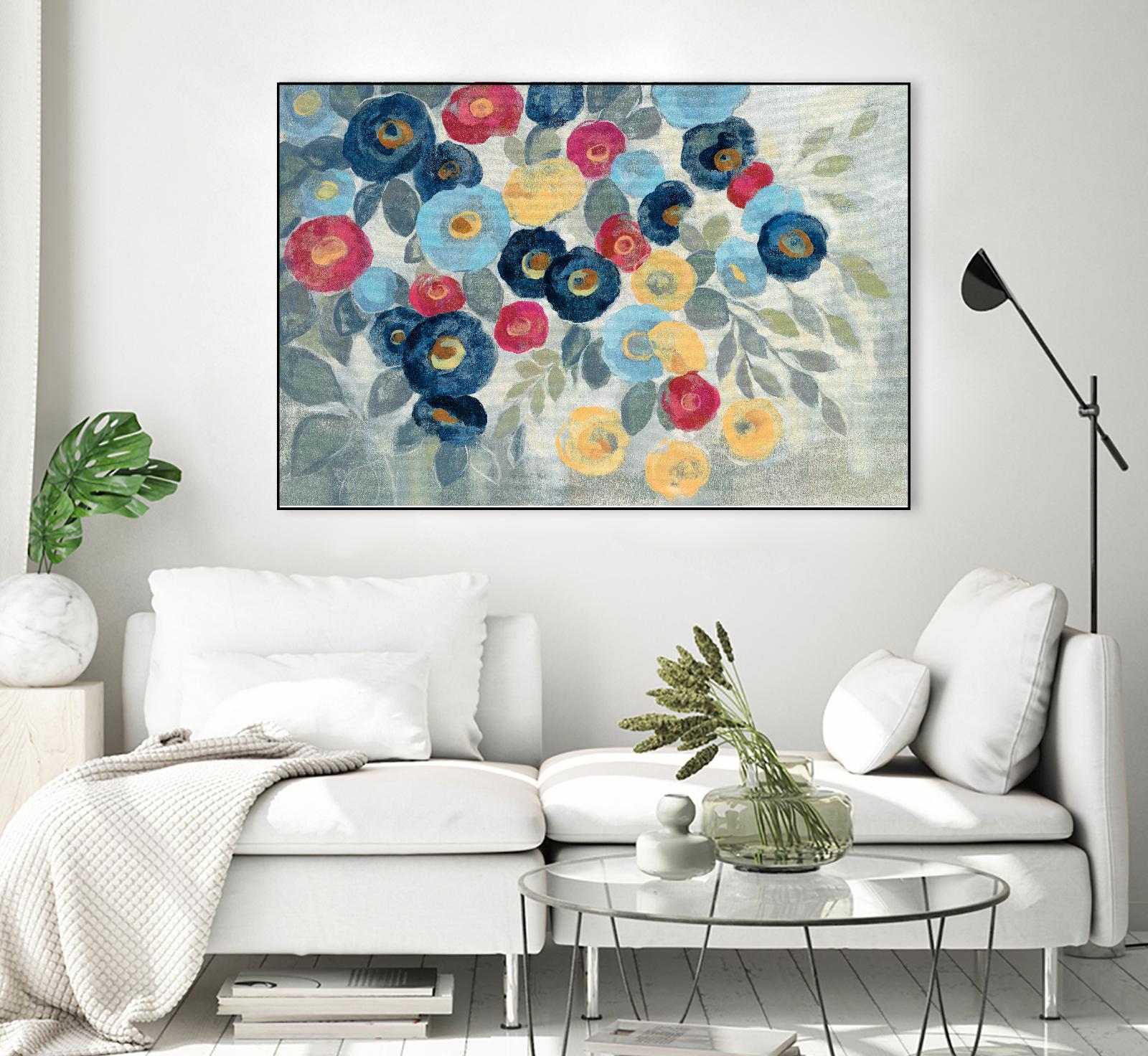 Winter Flowers I by Silvia Vassileva on GIANT ART - pink floral