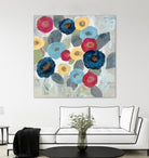 Winter Flowers II by Silvia Vassileva on GIANT ART - grey floral
