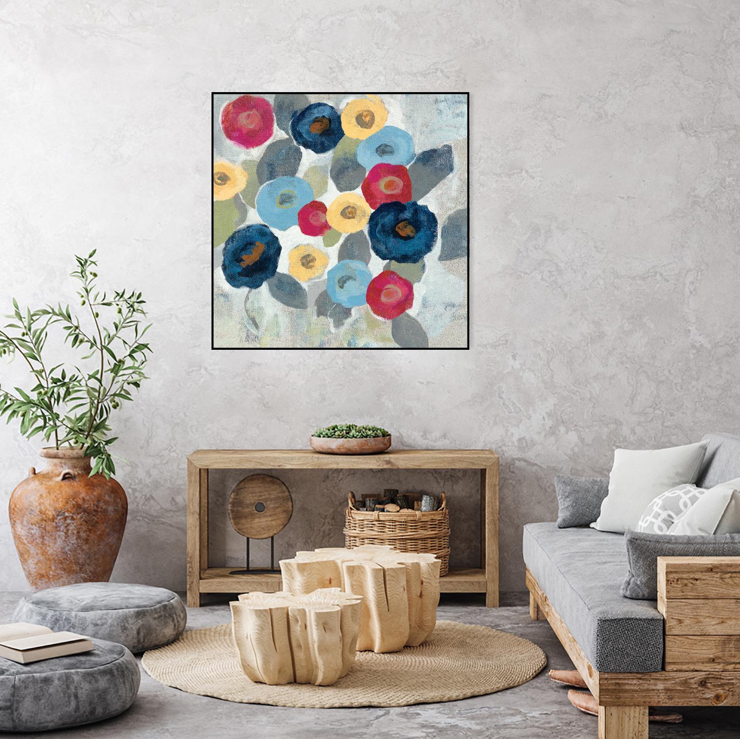 Winter Flowers II by Silvia Vassileva on GIANT ART - grey floral