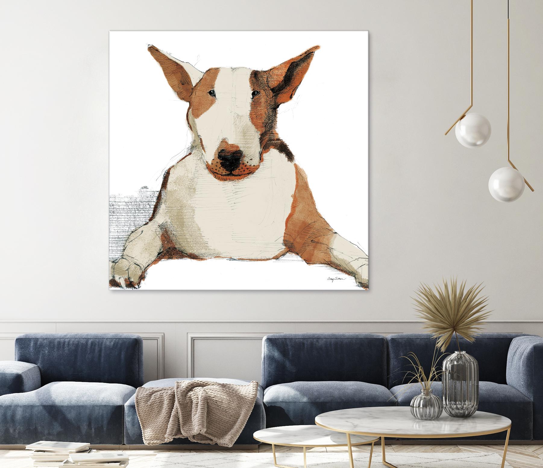 Oberon Watercolor by Avery Tillmon on GIANT ART - brown animals