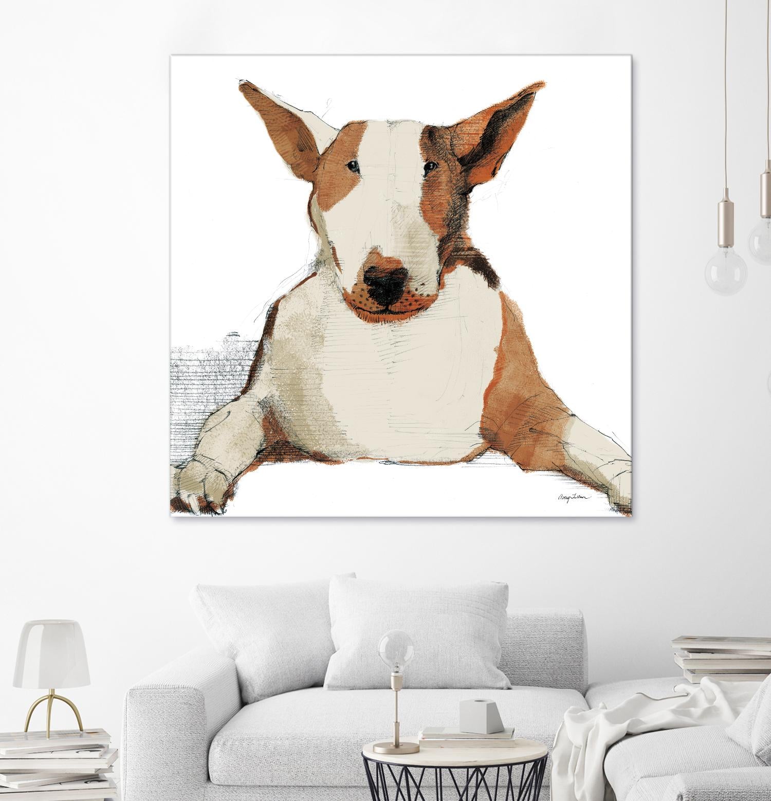 Oberon Watercolor by Avery Tillmon on GIANT ART - brown animals