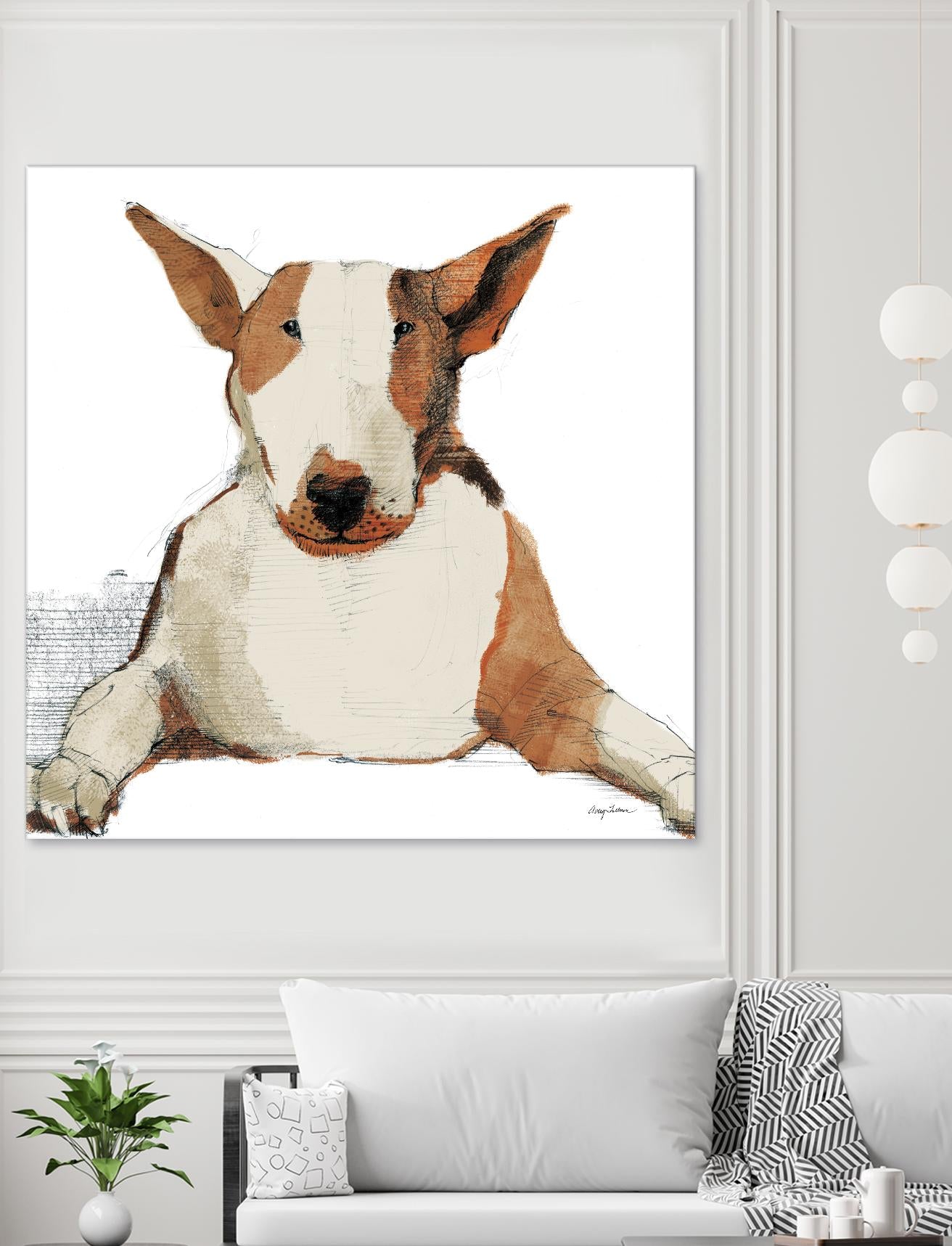 Oberon Watercolor by Avery Tillmon on GIANT ART - brown animals