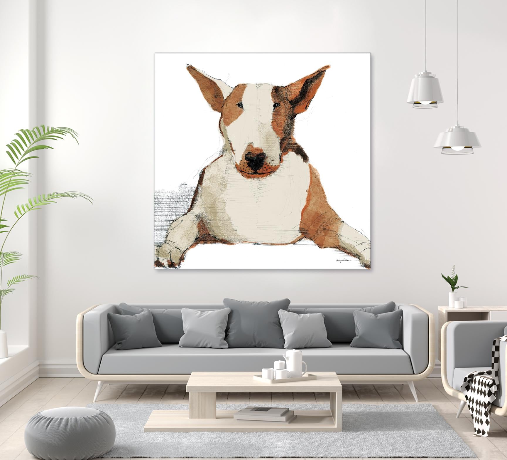 Oberon Watercolor by Avery Tillmon on GIANT ART - brown animals